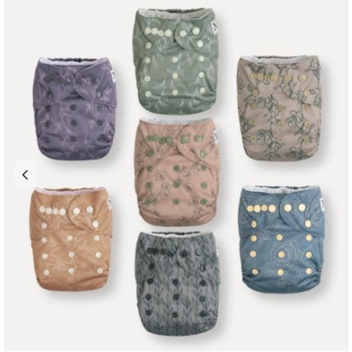 Cloth Diapers: Modern Blooms