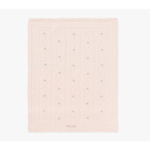 Bria Hammel Rose Pointelle Baby Blanket