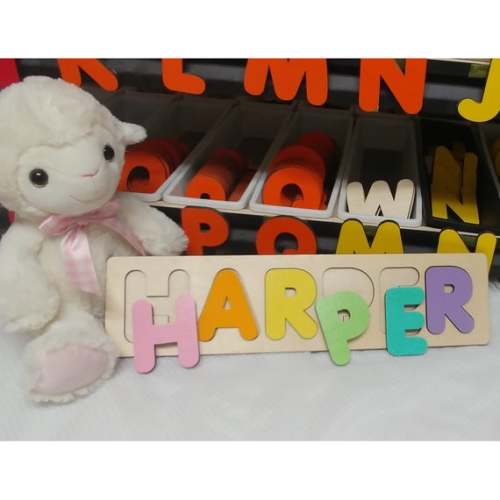 Personalized Name Puzzles for Kids Babies & Toddlers
        , 9 Letter, Primary