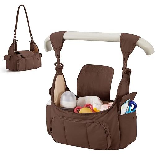 mommore Universal Stroller Organizer with Cup Holder, Baby Stroller Caddy