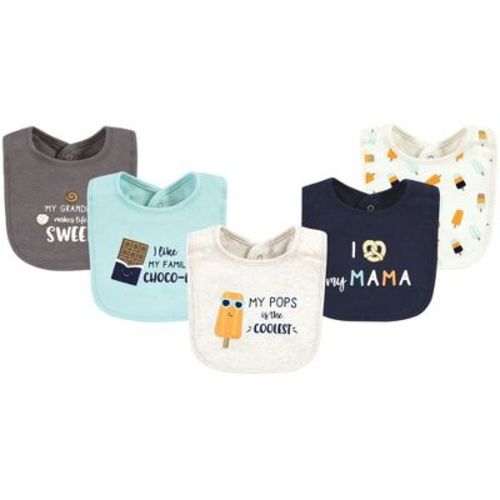 Hudson Baby Infant Boy Cotton Bibs, Popsicle, One Size