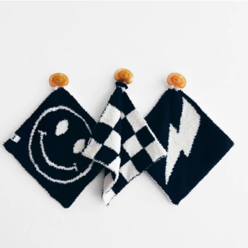 Lightning Bolt Plush Lovey | Black