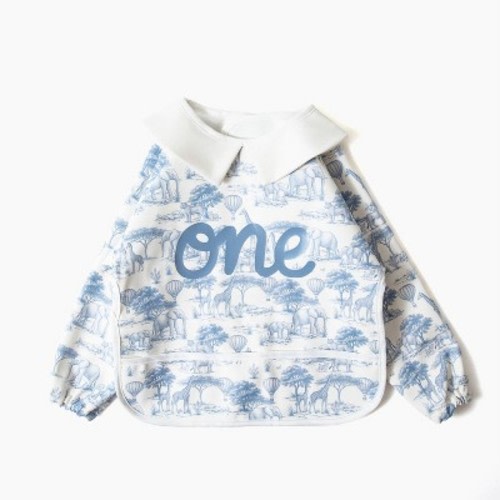 Picolette by Olivia Culpo Birthday Long Sleeve Bib - Boy