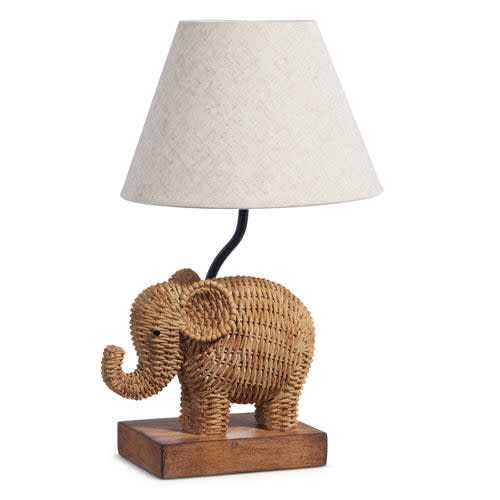 Woven Elephant Lamp – Waiting On Martha