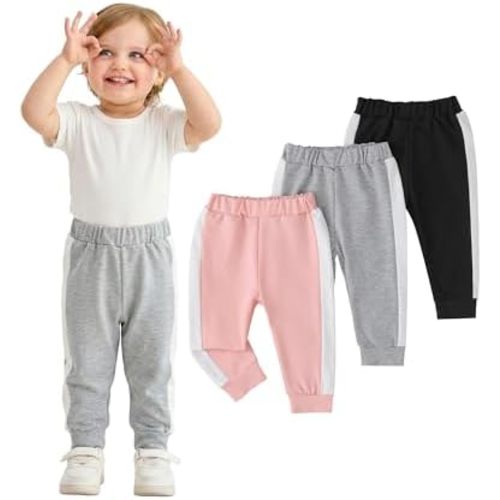 Baby Girl Pants 3 6 9 12 18 24 Months Baby Pants 2T 3T 3 Pack Toddler Leggings Sweatpants Infant Girl Leggings