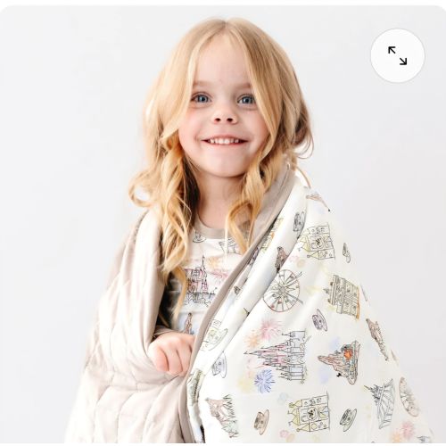 Dream Land Bamboo Kids Blanket | Bam & Stitch