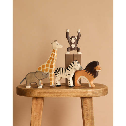 Holztiger Handmade Wooden Safari Animals Set