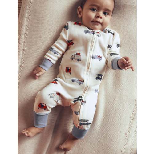 3 - pack Cotton Bodies - Grey Marl Trains | Boden USA
