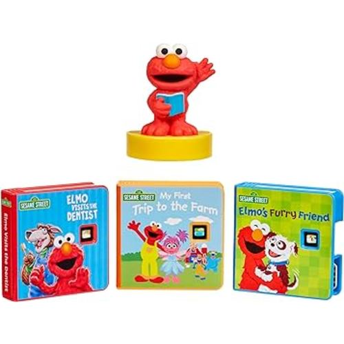 Little Tikes Story Dream Machine Sesame Street Elmo & Friends Story Collection, Storytime, Books, Audio Play Character, Toy Gift for Toddlers and Kids Girls Boys Ages 3+ Years