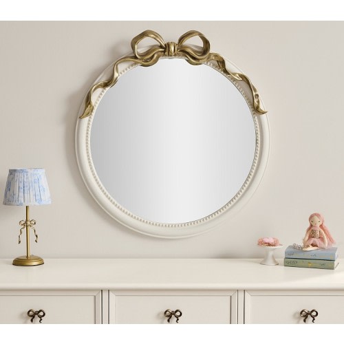 LoveShackFancy Bow Round Mirror (32")