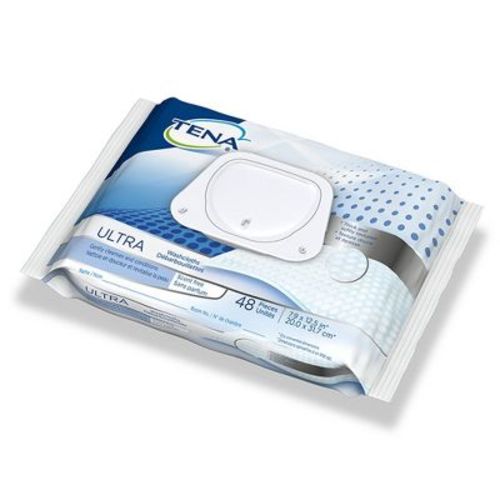 Tena Ultra Washcloths 7.9" X 12.5", 48 Ct