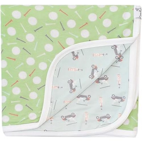 Copper Pearl Jumbo 3-Layer Baby Blanket: Soft Baby Quilts for Boys and Girls | Breathable, Cozy, Toddler Blanket | Baby Quilt for Newborns | 46x46 Premium Polyester/Rayon | Bogey