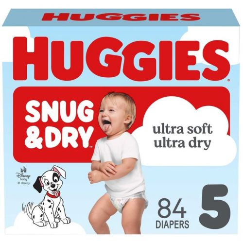 Huggies Snug & Dry Ultra Soft Diapers - Size 5 - 84ct