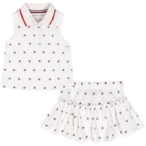 Tommy Hilfiger Baby Girls 2-Piece Top and Skort Set