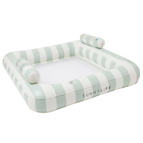 Luxe Twin Hammock Float - The Vacay Olive Stripe