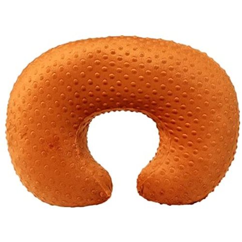 Nursing Pillow Cover, Minky Breastfeeding Pillow Slipcover Snugly Fits for Nursing Pillow for Baby Boys and Girls, Premium Quality Microfiber, Ultra Soft Comfortable (Pumpkin Spice)