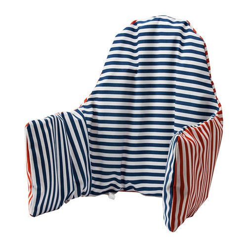 PYTTIG Support pillow and cover, red, blue - red/blue - IKEA
