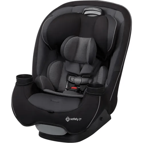 Safety 1st Grow and Go All-in-One Slim Convertible Car Seat, Rear Facing, 5-40 lbs, Forward Facing (30–65 lbs), High Back Booster Seat 40-100 pounds, Black Phantom