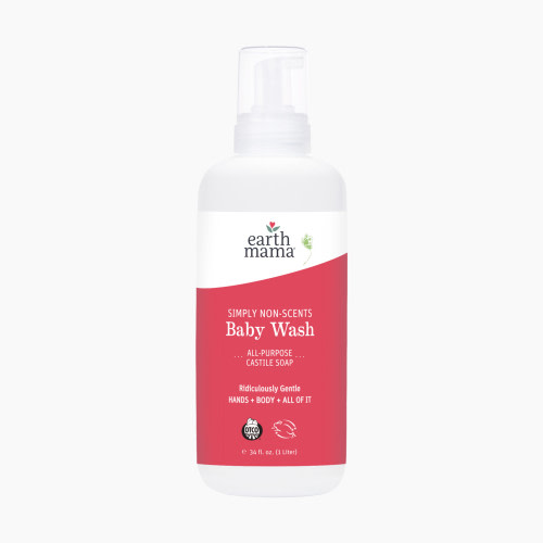 Earth Mama Simply Non-Scents Baby Wash - Natural Non-Scents, 34 fl oz