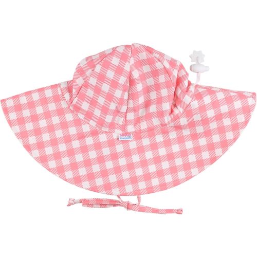 RuffleButts Baby-Girls Sun Hat Floppy Wide Brim UPF 50+ - Baby Sun Hat with Sun Protection