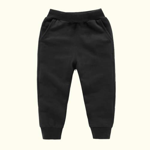 Shldybc Toddler Baby Boys Girls Sweatpants Candy Color Solid Color Leggings Casual Kids Sport Joggers Casual Active Athletic Pants( Black, 12-18 Months )