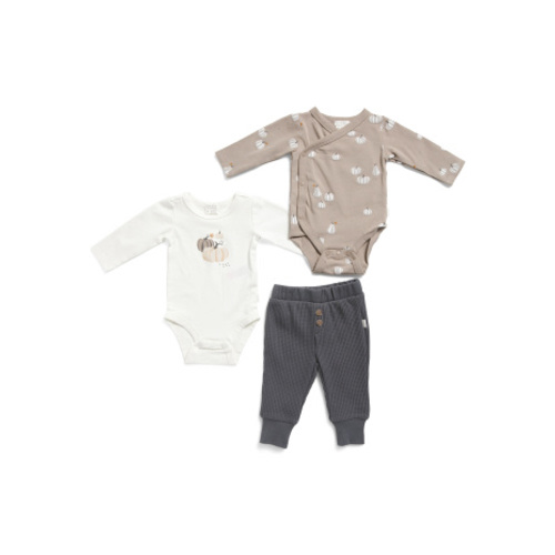 Newborn Boys 3pc Gourds Print Bodysuits And Pants Set | Baby Boys (0-24m) | Marshalls