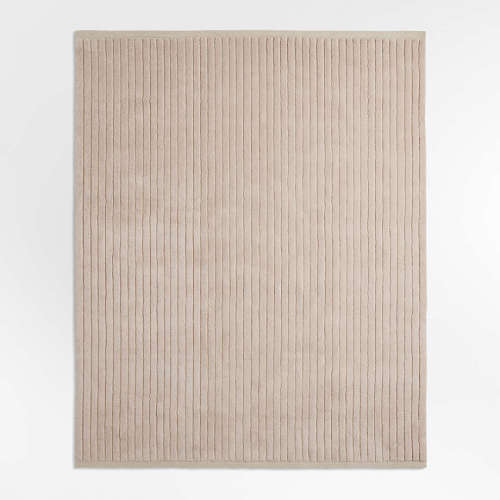 Aija Striped Lilac Rose Kids Performance Area Rug 6'x9'