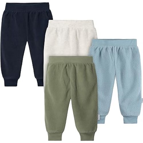 Gerber Baby Boys 4-Pack Microfleece Sweatpants