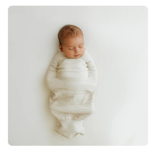 Bamboo Blend Beige Swaddle Sleep Sack – Swaddelini