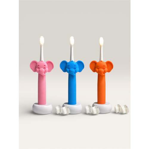 Brushaboo™ Mouth-Illuminating Manual Toothbrush - Elephant (3 Brush Heads Included)