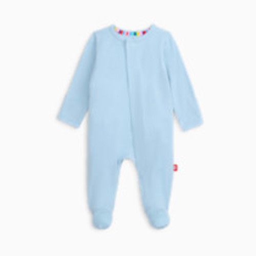 Magnetic Me Modal Magnetic Footie - Baby Blue, 0-3 M