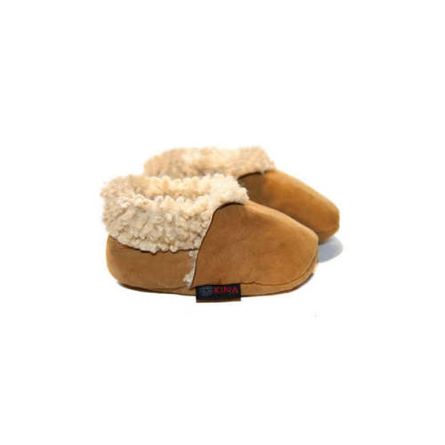 Kina Booties Lamb Booties Natural – Panda and Cub