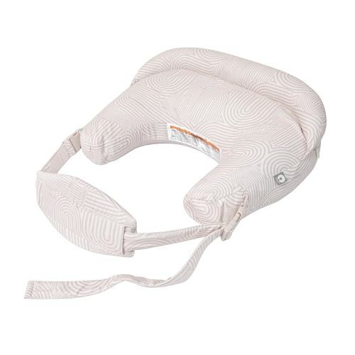 Boppy Complete Nursing Pillow, Breastfeeding & Bottle Feeding Ergonomic 2-in-1 Feeding Pillow with Removable Belt, CloseComfort No-Gap Design, Full-Length Bolster, Washable Cover-Oat Retro Arches