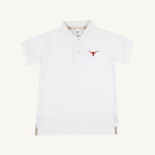Texas Prim & Proper Polo & Onesie - Worth Avenue White