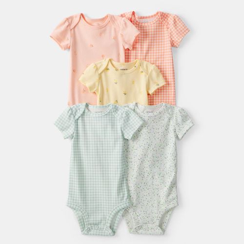 Baby Carter's 5-Pack Short Sleeve Bodysuits