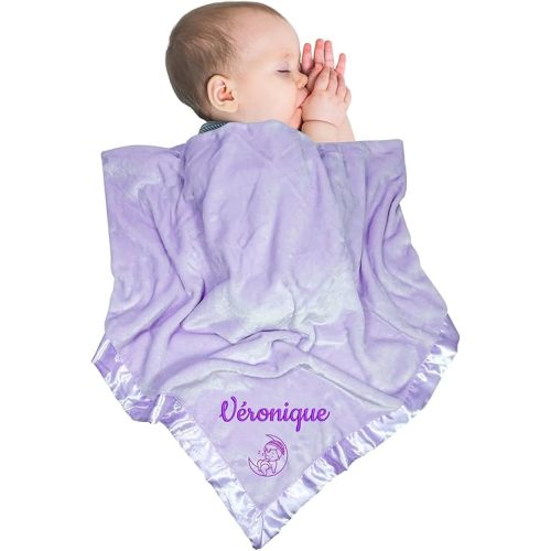 Personalized Baby Blanket for Boys Girls Custom Baby Blanket Embroidered Name Blankets for Kids Newborn Infant Customized Blankets Gifts