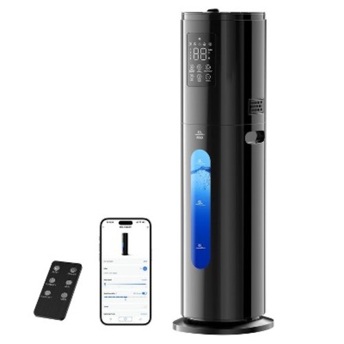 Teendow Humidifiers for Bedroom, 7L Cool Mist Humidifier for Home with Smart App Remote Control, 350mL/h, 24H Timer ,45%-95% Humidistat,Floor Standing