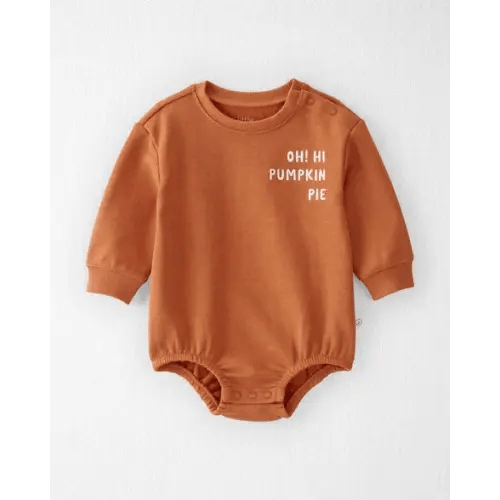 Baby Organic Cotton Pumpkin Pie Bubble - Little Planet | Carter's