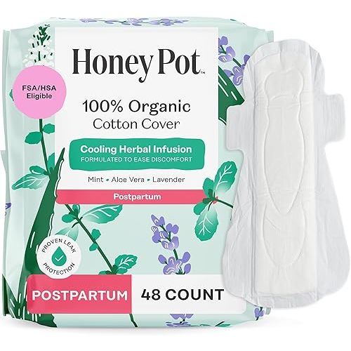 Honey Pot Herbal Postpartum Pads 48 count