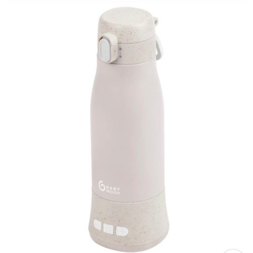 Babymoov Moov & Feed Portable Cordless Bottle Warmer – Instant Heat for Water, Formula, or Breast Milk, 11.5oz Capacity, Adjustable Temp, Fast USB Charging, Keeps Warm Up to 7 Hours