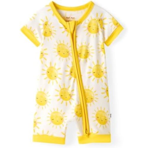 Little Sleepies Shorty Pajamas, Viscose from Bamboo Short Sleeve Romper PJs