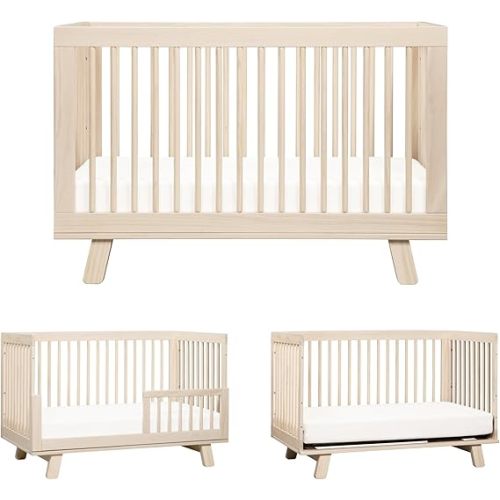 Babyletto Hudson 3-in-1 Convertible Baby Crib ,Washed Natural