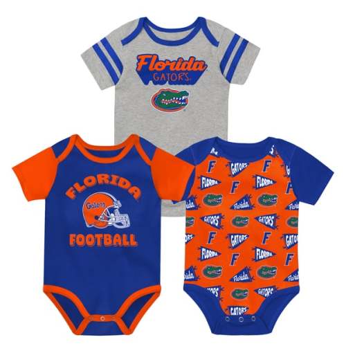 Newborn Outerstuff  Royal Florida Gators Star Player Three-Piece Bodysuit Set