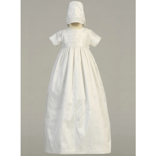 Raw Silk Heirloom Christening Gown