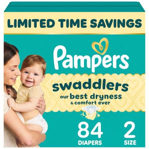 Pampers Swaddlers Sensitive Disposable Diapers - Size 2 - 84ct: With Aloe, Paraben-Free, Wetness Indicator, Latex-Free