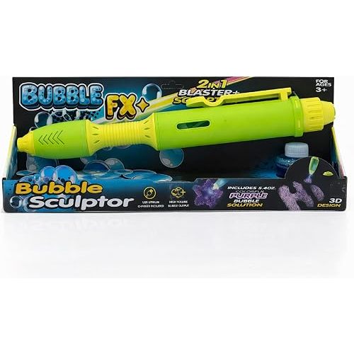 Mindscope BubbleFX LED Light Up Bubble Sculptor Pen (Green/Yellow)