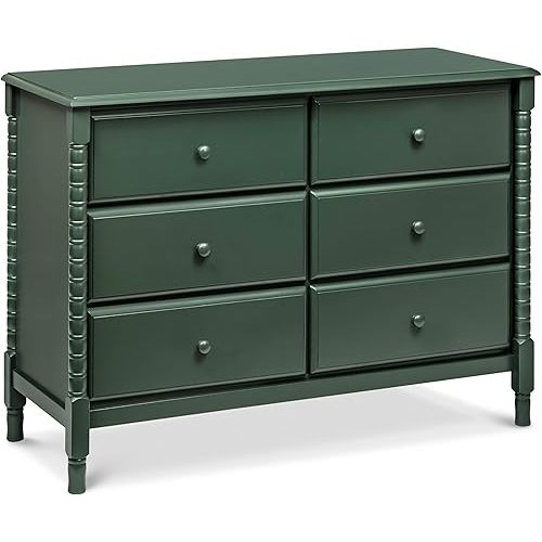 DaVinci Jenny Lind Spindle 6-Drawer Dresser in Forest Green