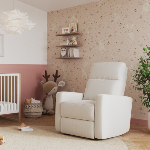 Nurture& The Manual Premium Modern Recliner Nursery Glider Chair with Spill, Stain Proof Fabric & Reviews | Wayfair