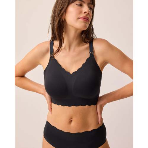 BareBond™ Cotton Maternity & Nursing Bra | Black - Kindred Bravely