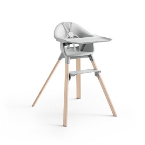 Stokke Clikk High Chair All-in-One with Tray & Harness - Cloud Gray